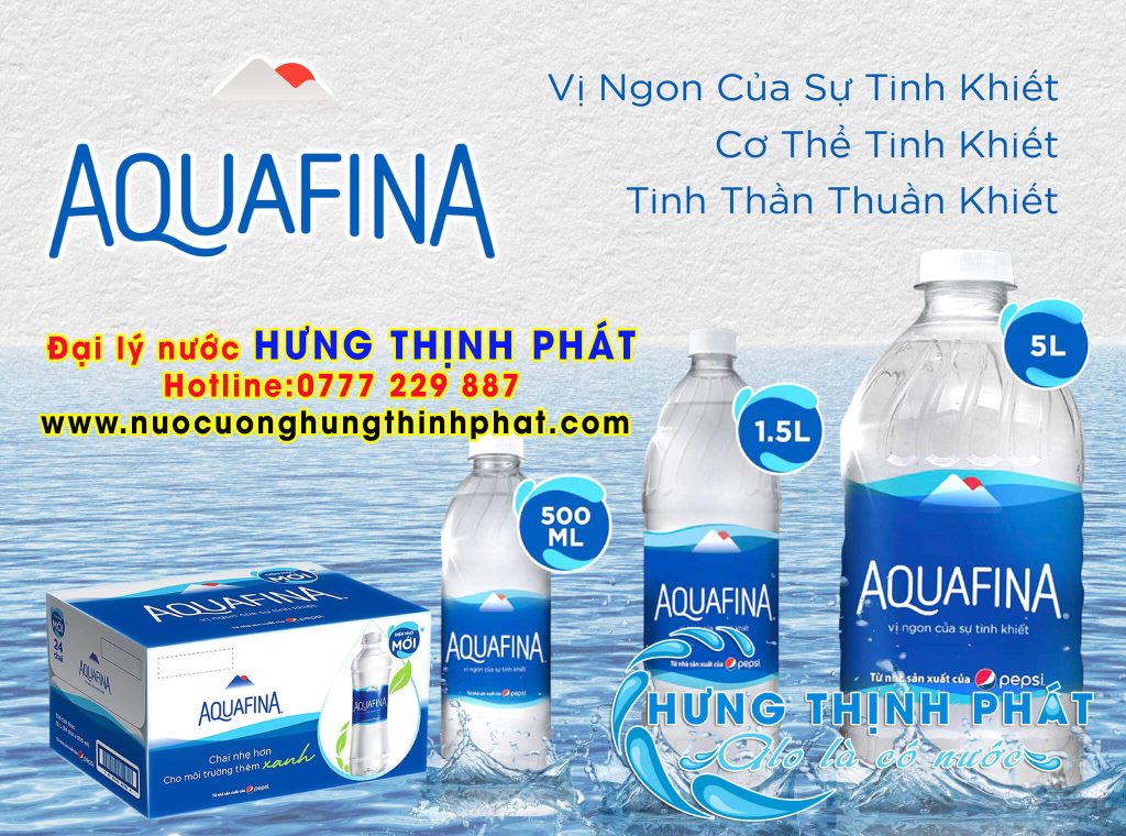 Đại lý nước suối Aquafina chính hãng Hưng Thịnh Phát