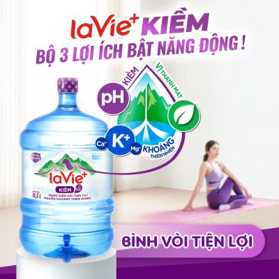 Bình Nước LaVie Kiềm Có Vòi 18.5L